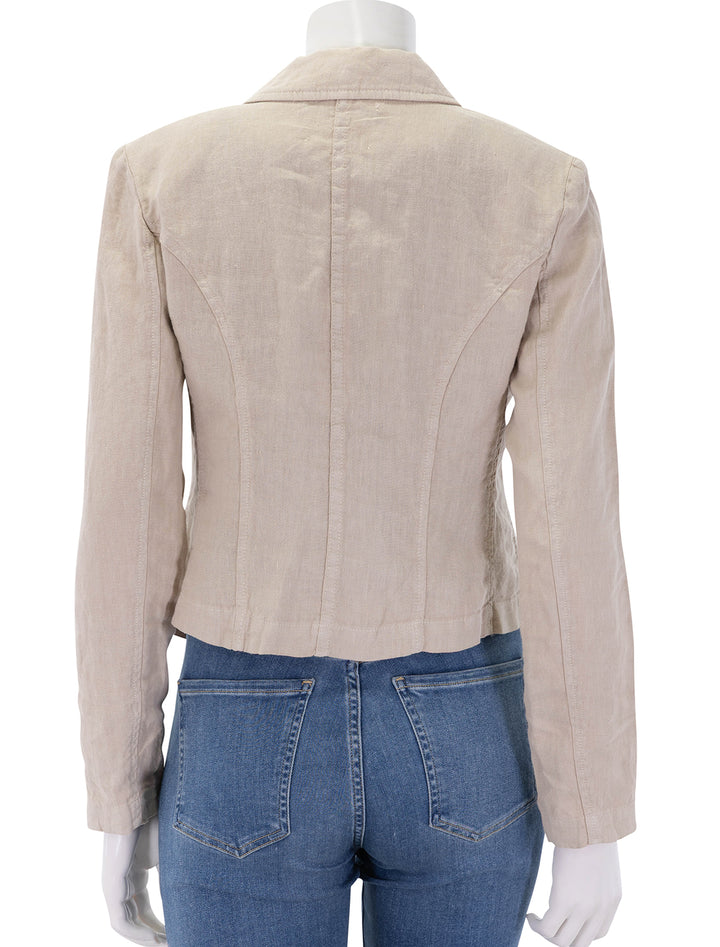 wayne jacket in doeskin linen