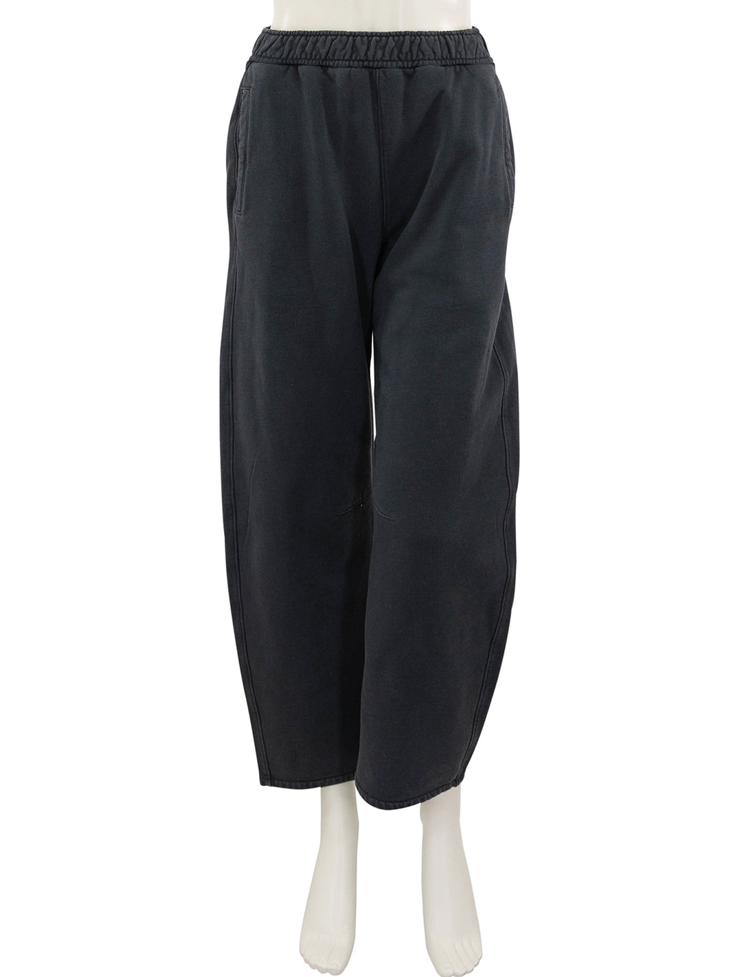 front view of miro sweatpant in charcoal