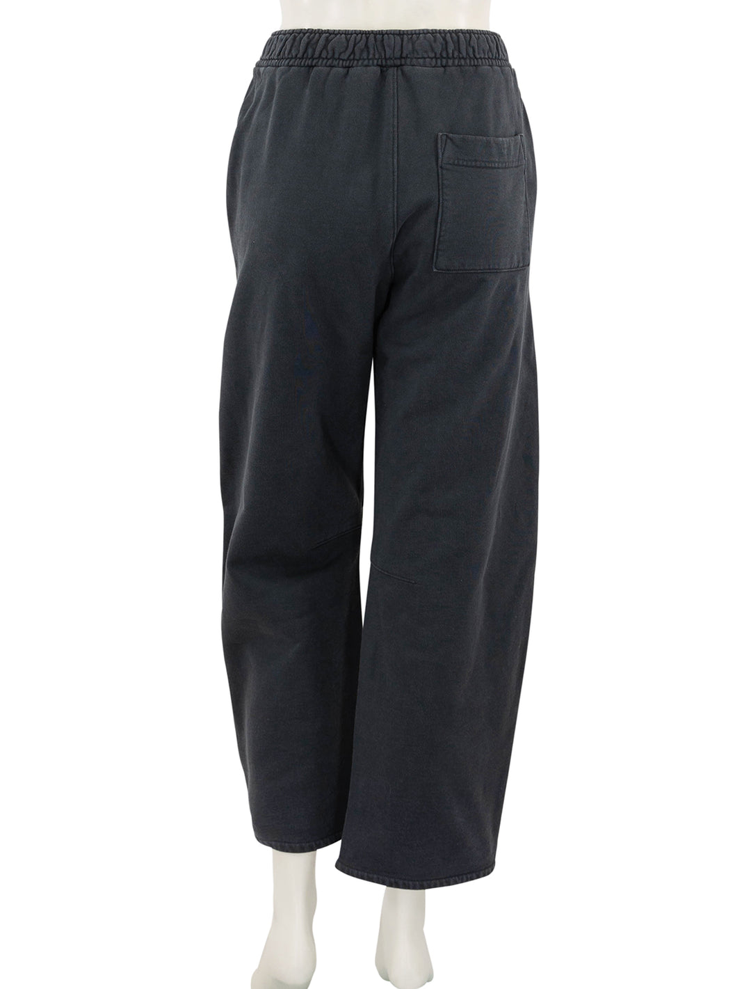 back view of miro sweatpant in charcoal