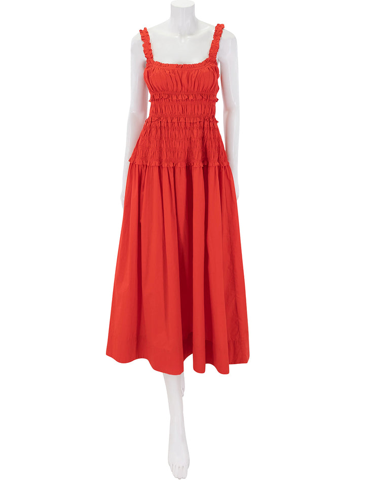 marianne dress in carmine