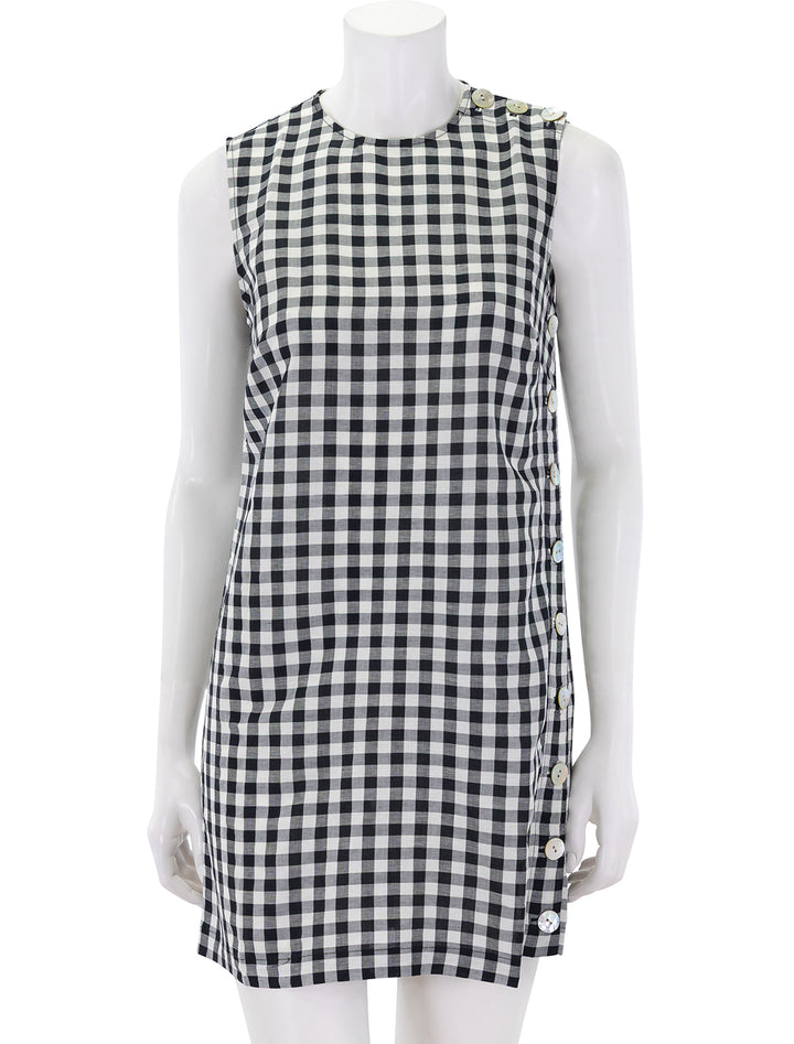 coralie dress in black marilyn gingham