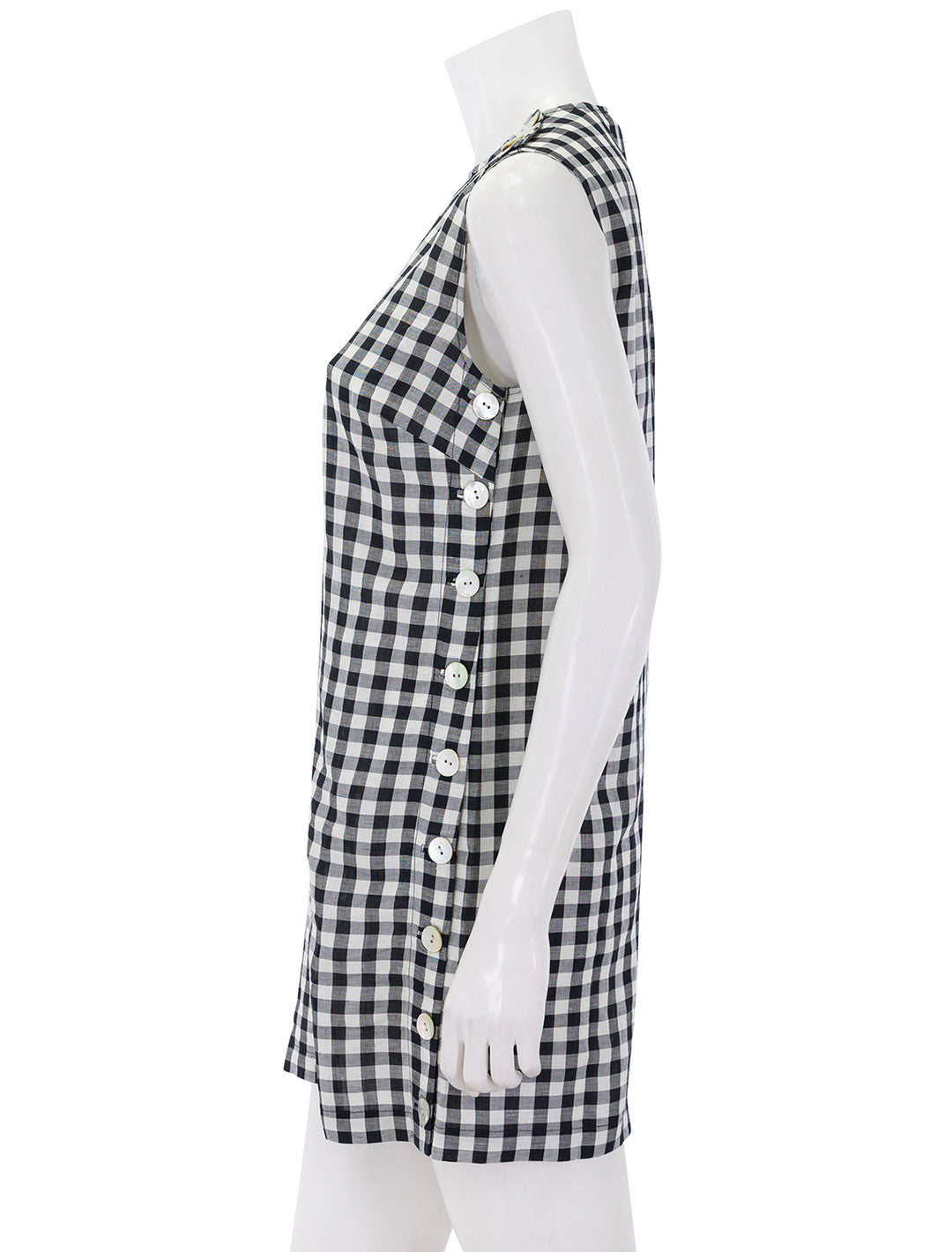coralie dress in black marilyn gingham