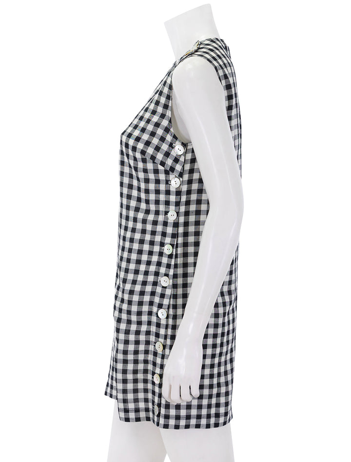coralie dress in black marilyn gingham