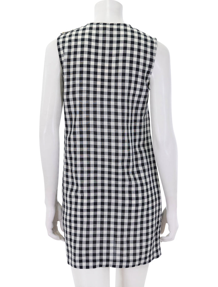 coralie dress in black marilyn gingham