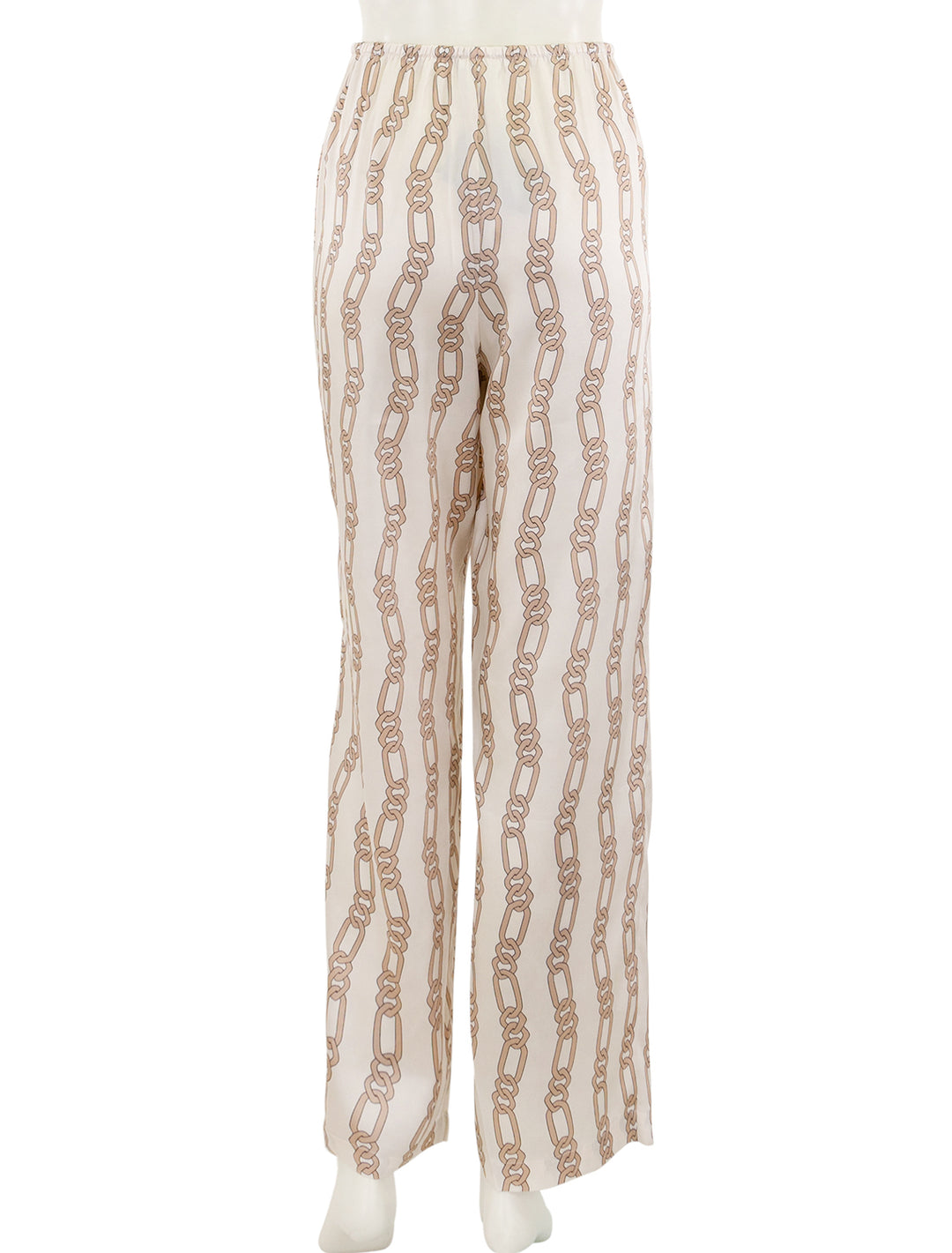 damani pant in ivory gold link print