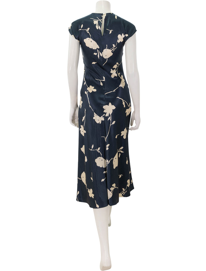 serenity dress in midnight roses print