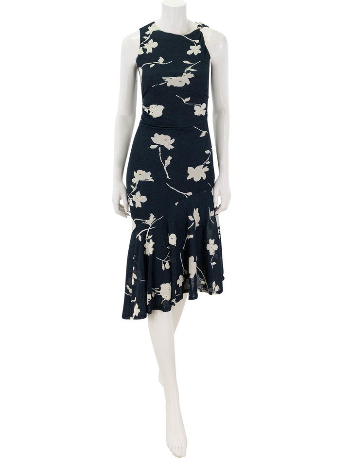 daija dress in midnight roses print