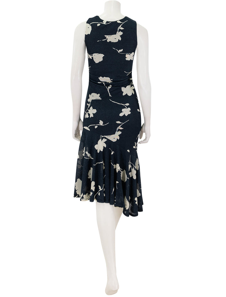 daija dress in midnight roses print