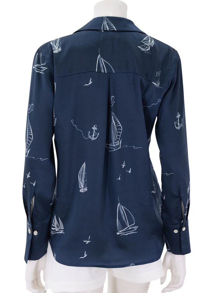 ledger blouse in sailboats