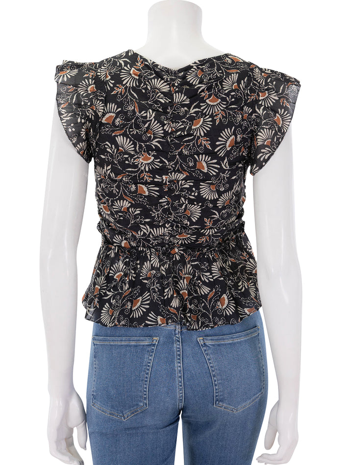 cali top in cassia print