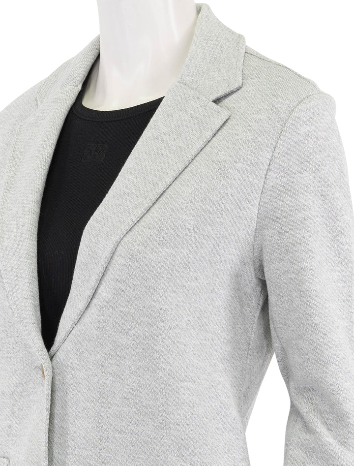 inlet knit blazer in heather grey