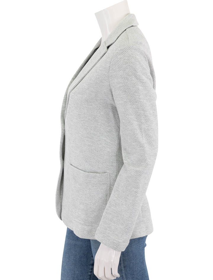 inlet knit blazer in heather grey