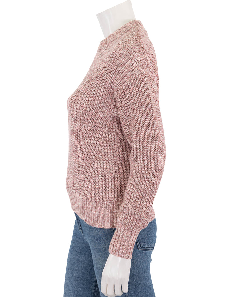 sunwashed fisherman sweater in seashell blush