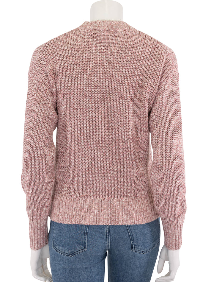 sunwashed fisherman sweater in seashell blush