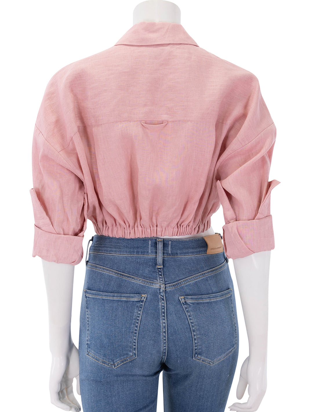 lisa linen top in faded blush