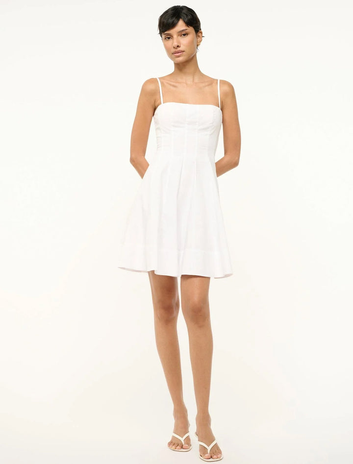 wylie mini dress in white