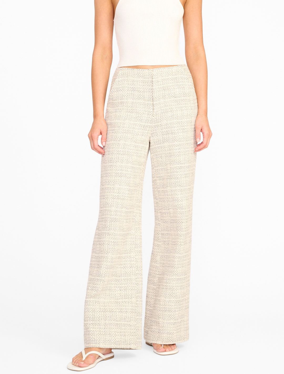 lilia pant in ivory multi