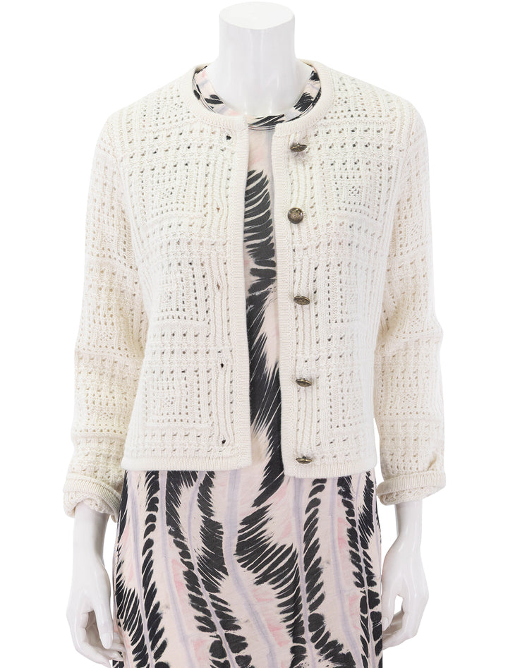 harry sweater jacket in ivory