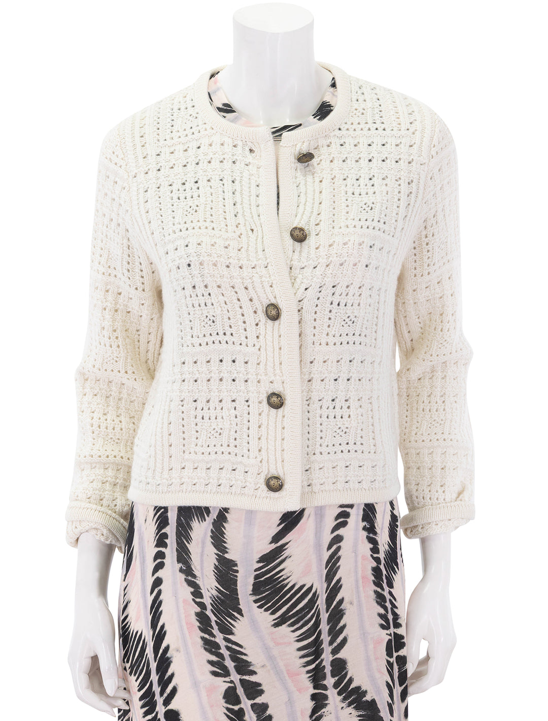 harry sweater jacket in ivory