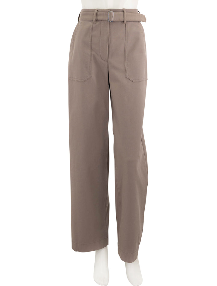 utility wide leg pant in walnut