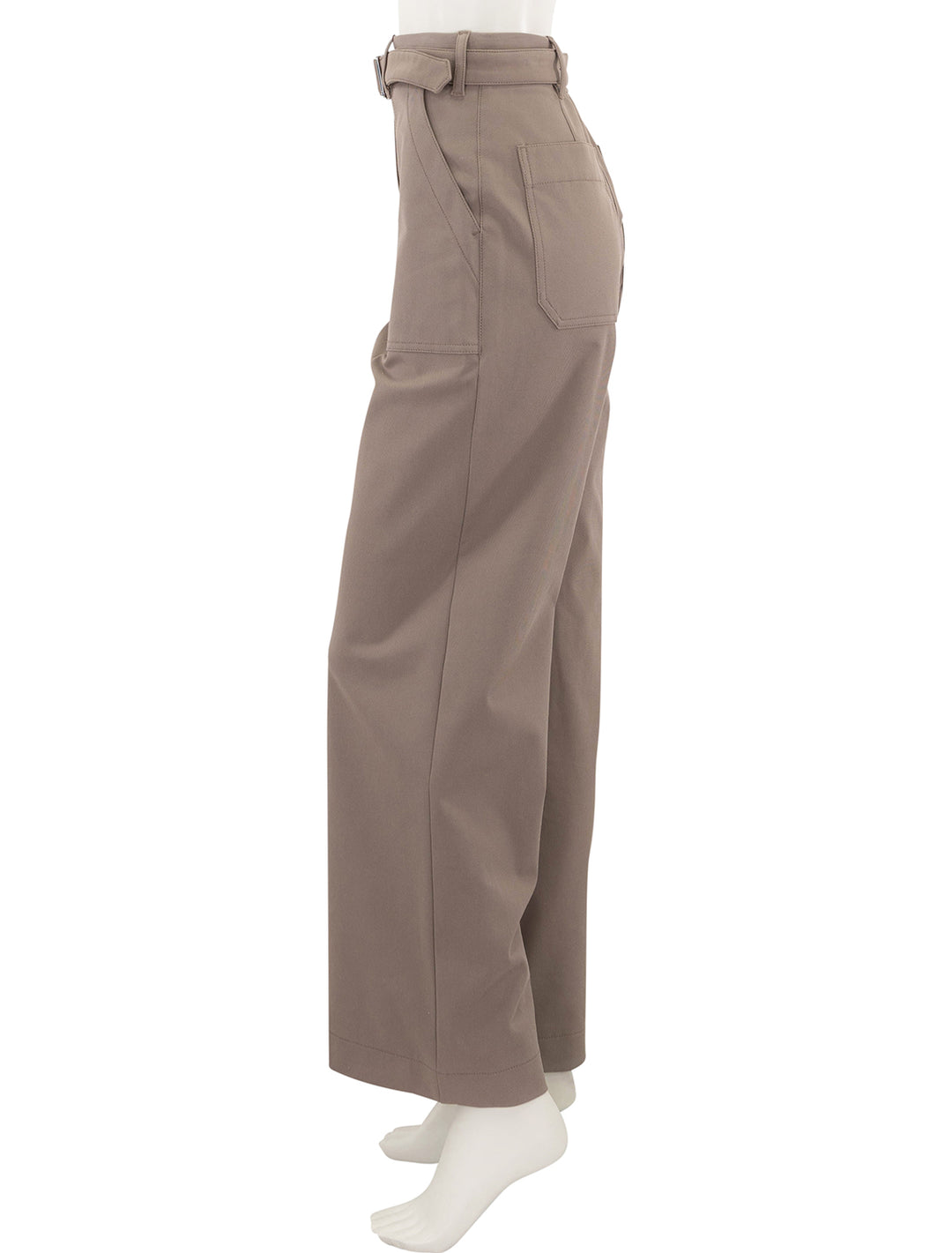 utility wide leg pant in walnut