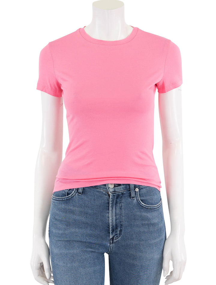 tiny tee in bright pink