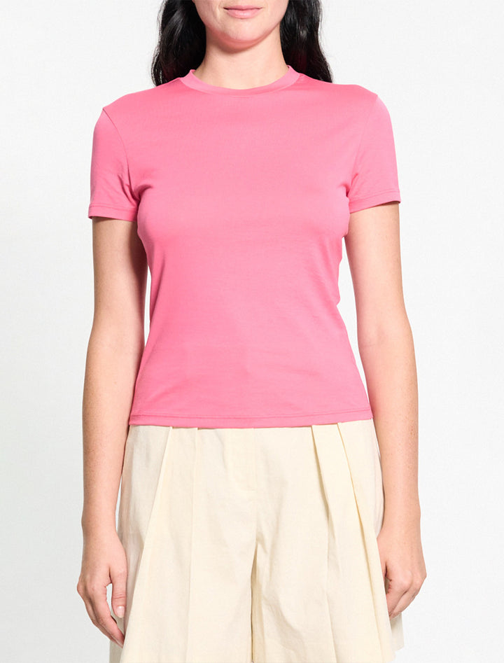 tiny tee in bright pink