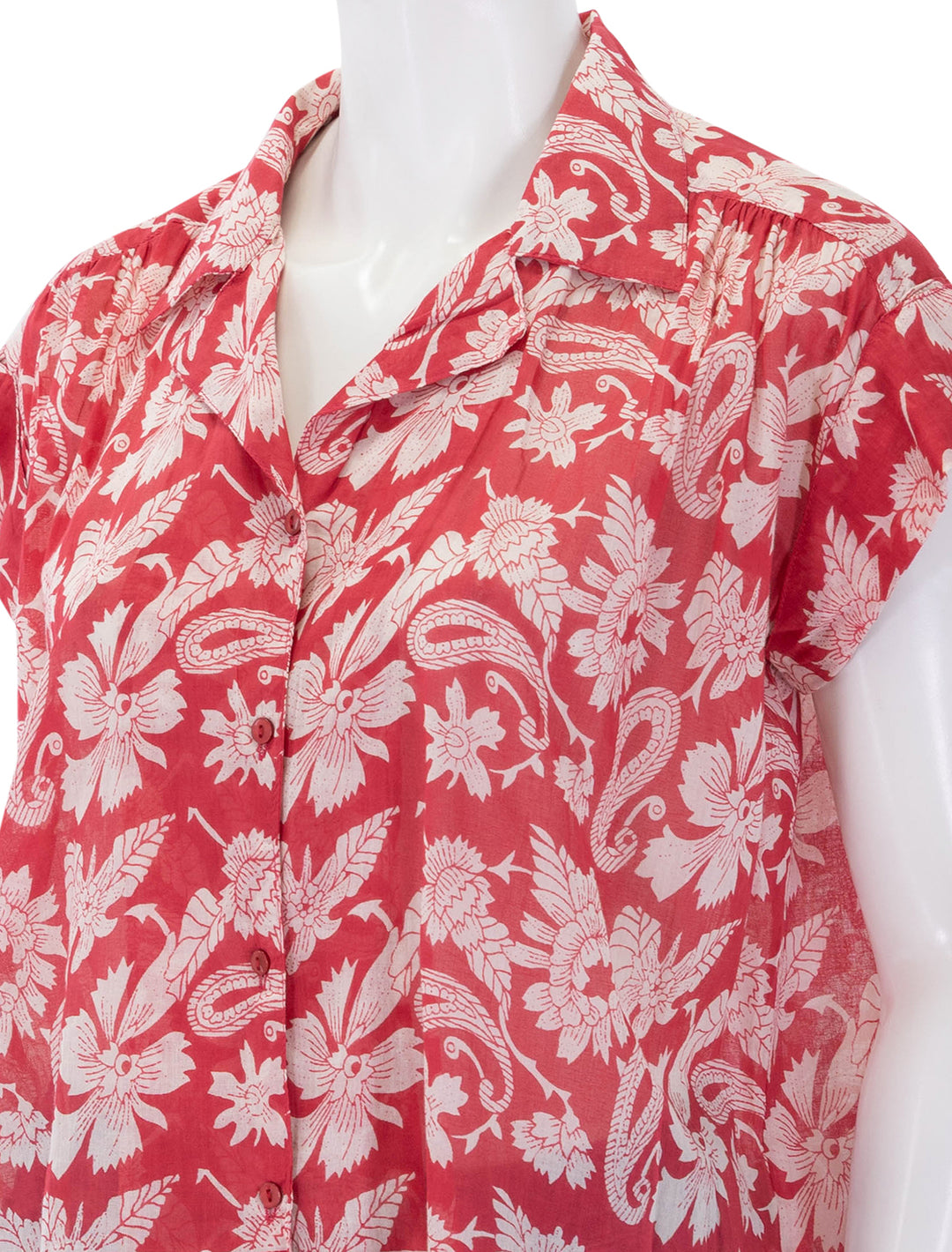 bora bora bobby blouse in tabasco