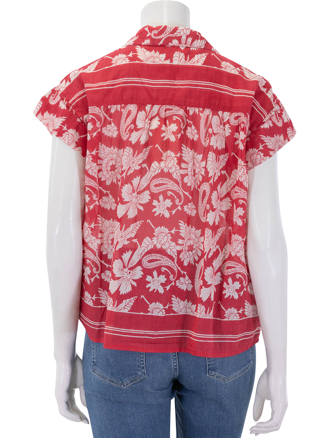 bora bora bobby blouse in tabasco
