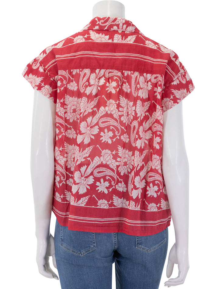 bora bora bobby blouse in tabasco