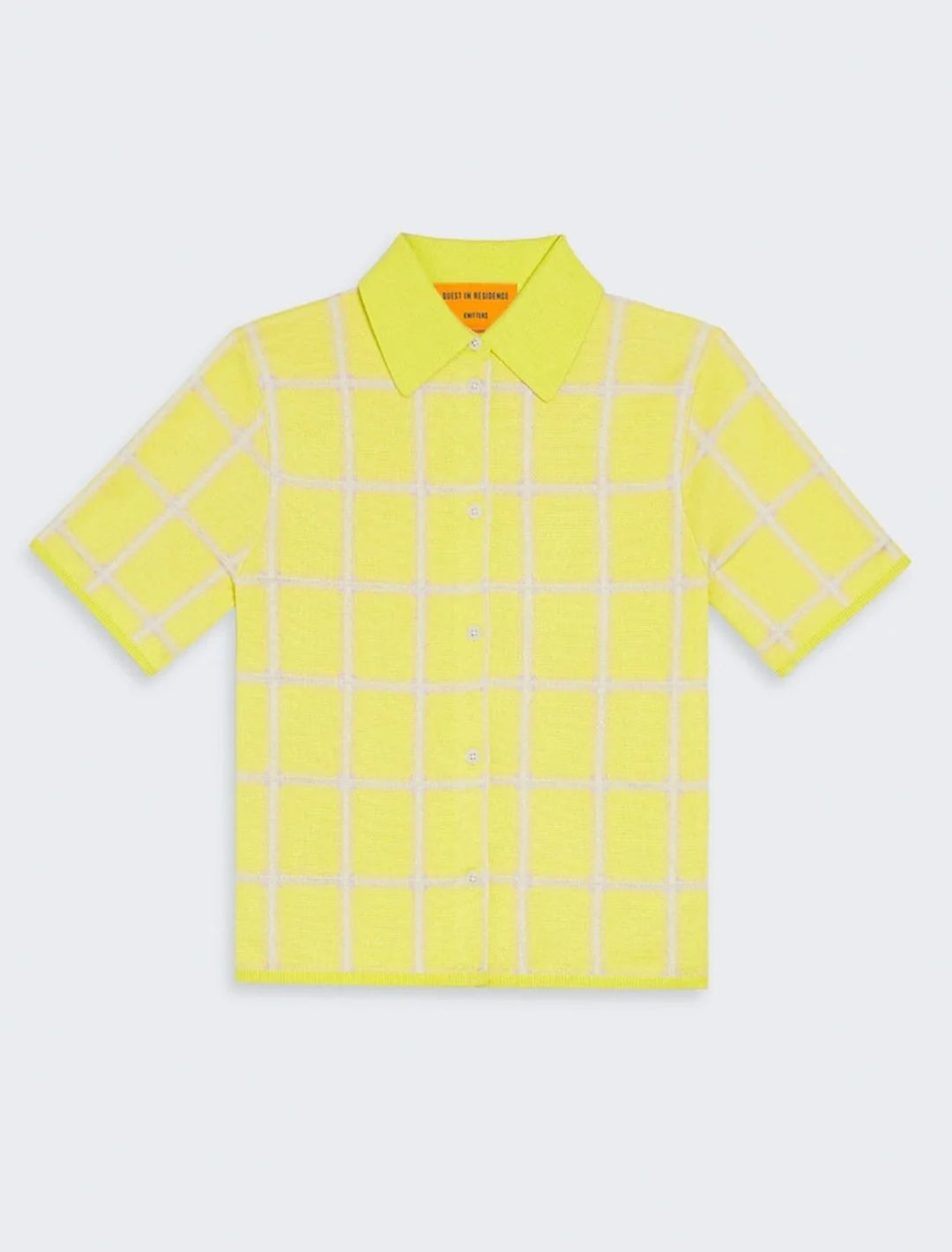 picnic plaid shirt in lemon