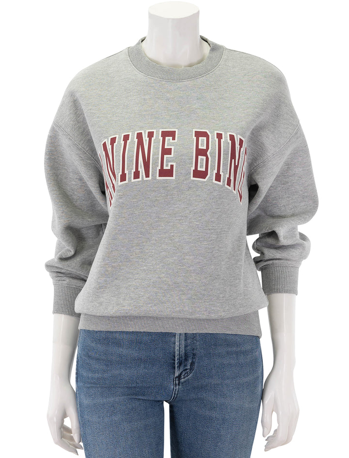 spencer sweatshirt in grey melange