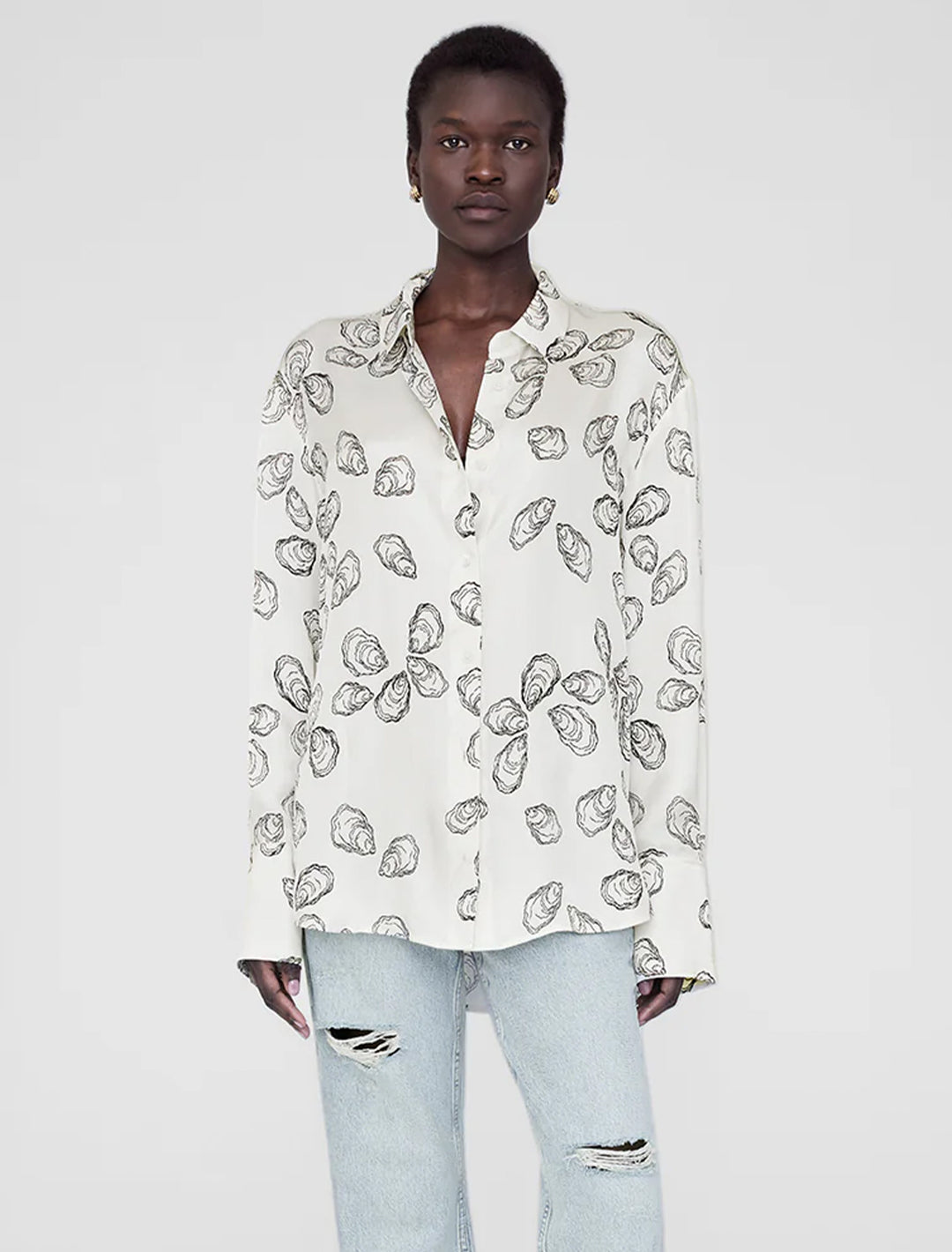 avalon shirt in bone oyster