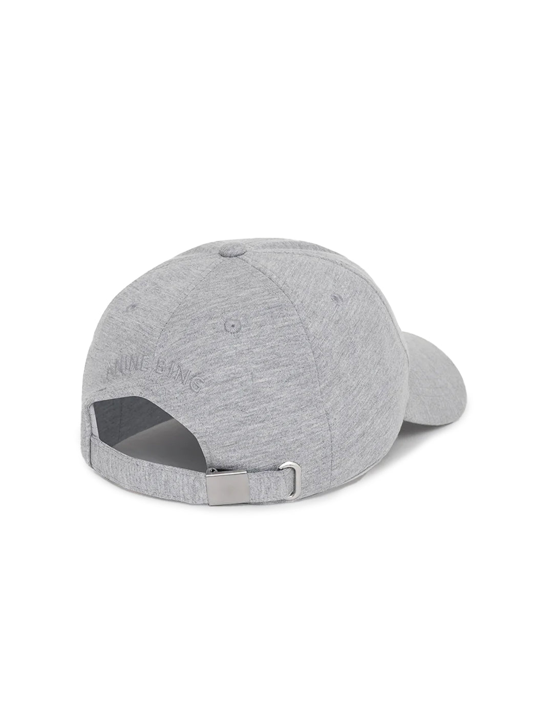 framed monogram baseball hat in heather grey