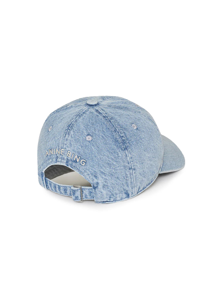 jeremy baseball cap in bleached denim