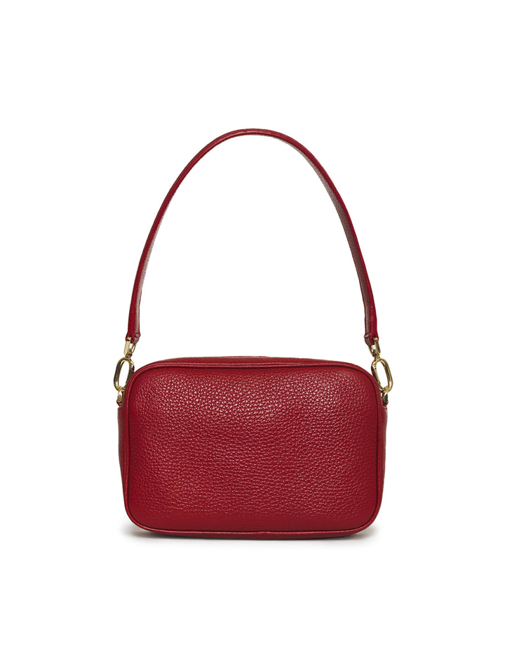 lili bag in red pebbled