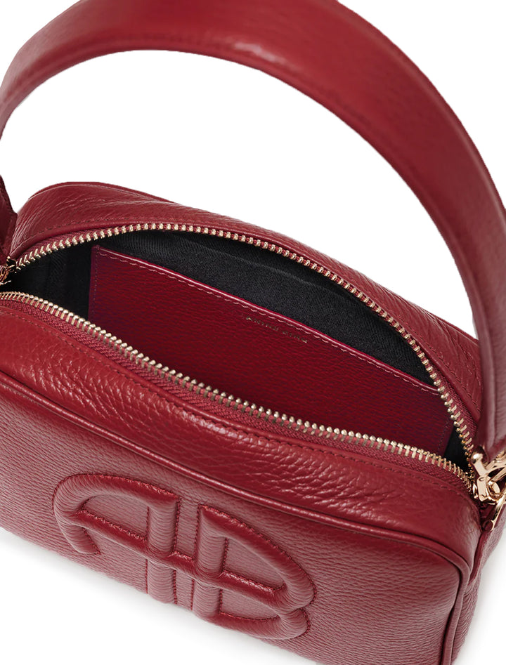 lili bag in red pebbled