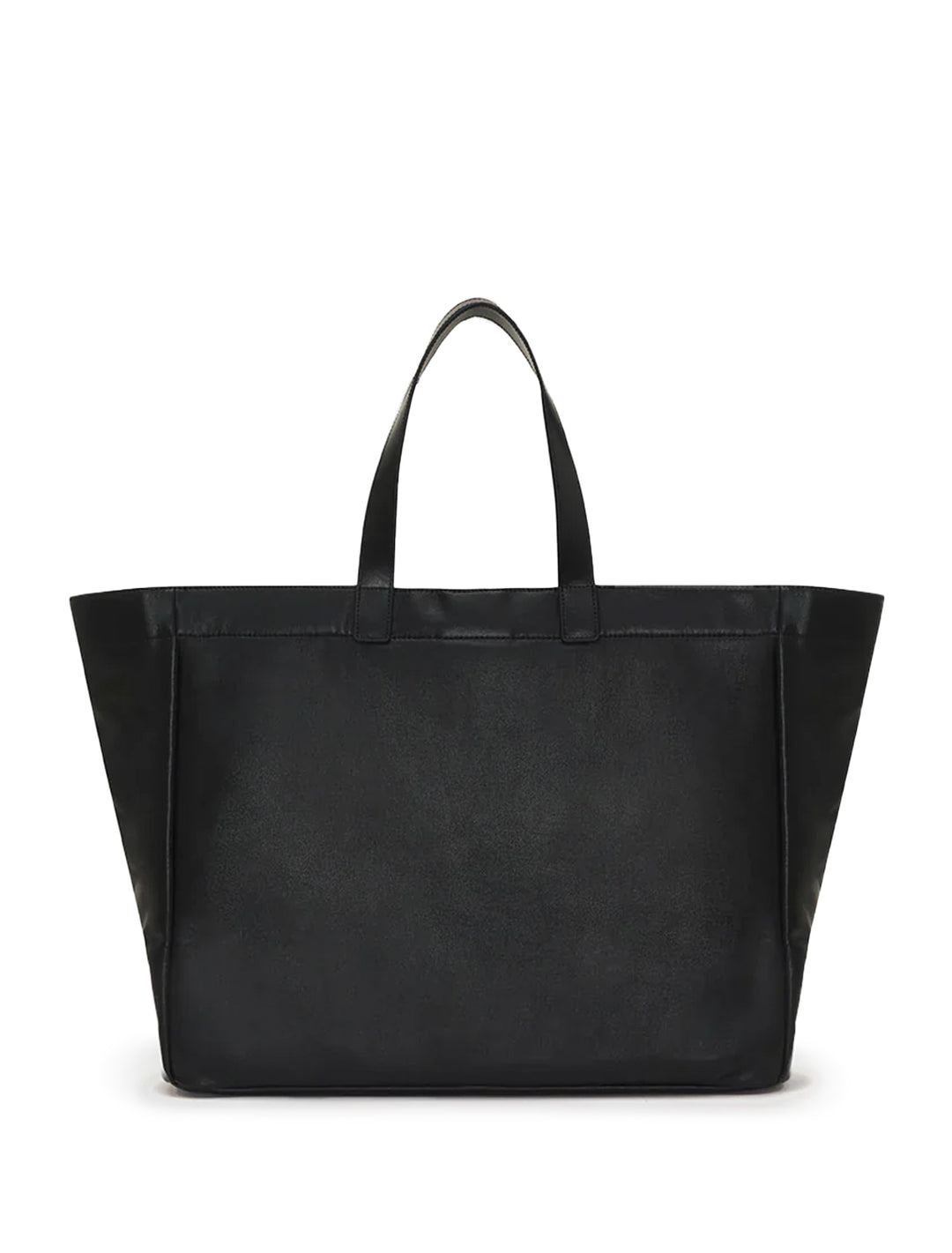 large rio tote in black recycled leather