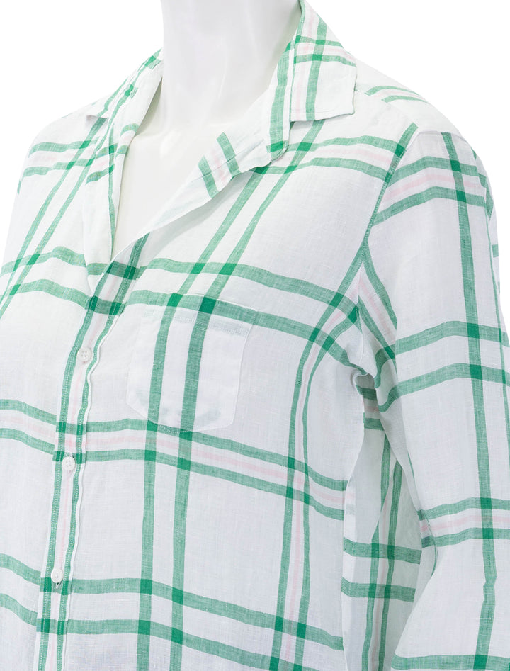 eileen in green and pink plaid