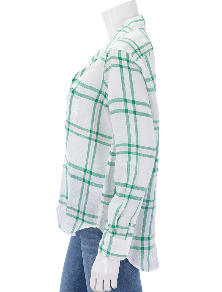 eileen in green and pink plaid