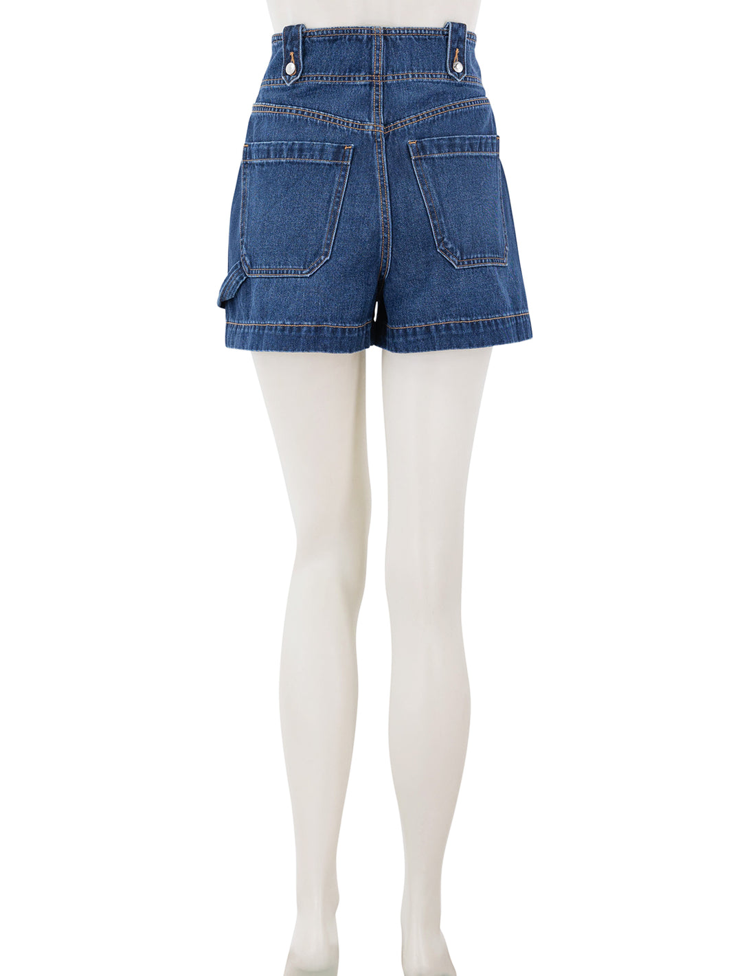 graham workwear detail denim short in bright blue