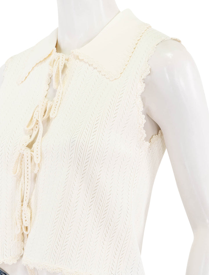 abbie knit vest in cream