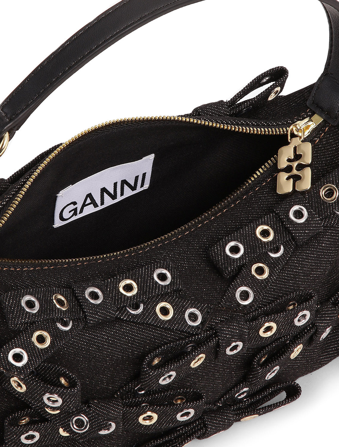 【GANNI】Butterfly Small Pouch Bow Eyelet Mix Denim butterfly small pouch bow eyelet bag in mix denim – Twigs