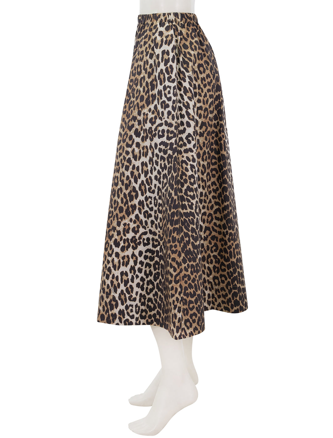 leopard printed maxi skirt