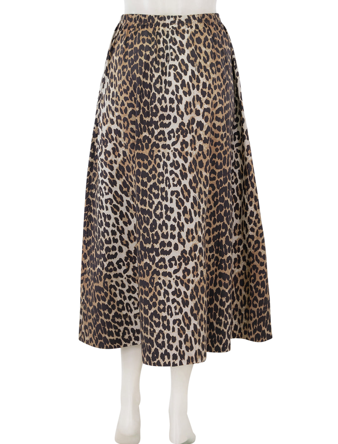 leopard printed maxi skirt