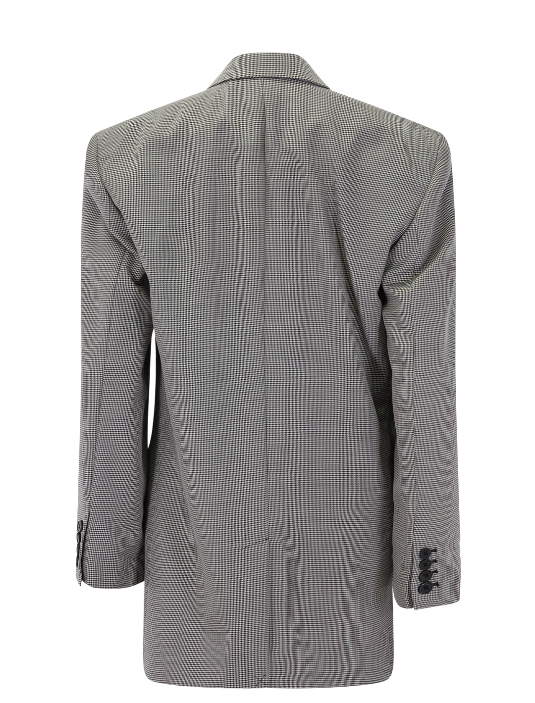 sara blazer in black and white mini houndstooth