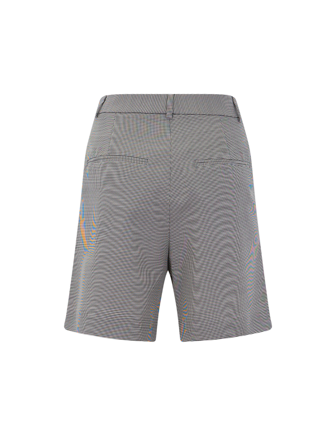 carrie short in back and white mini houndstooth
