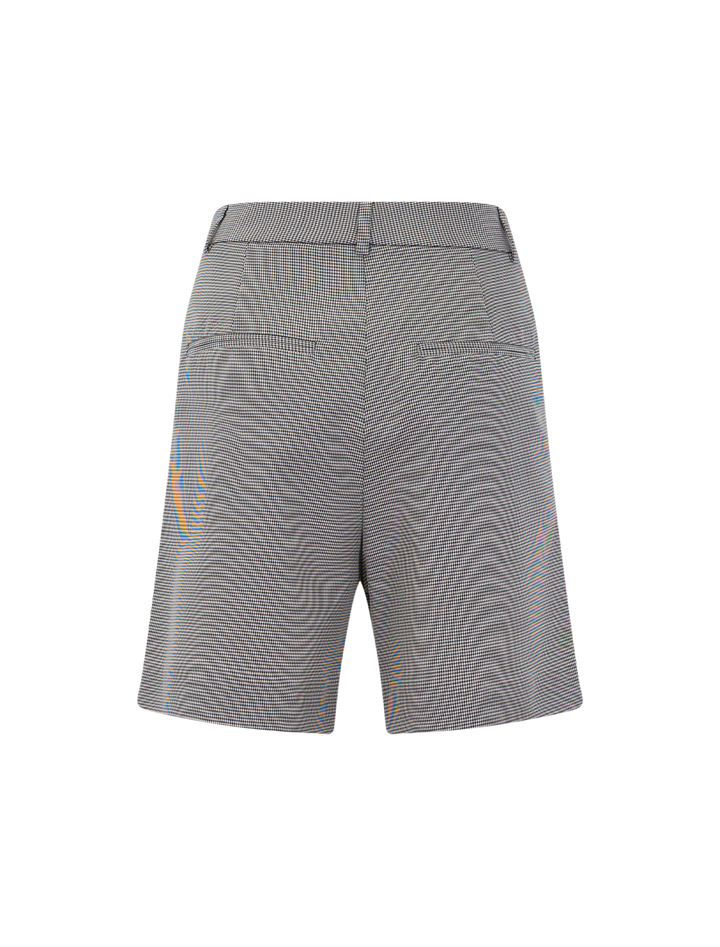 carrie short in back and white mini houndstooth