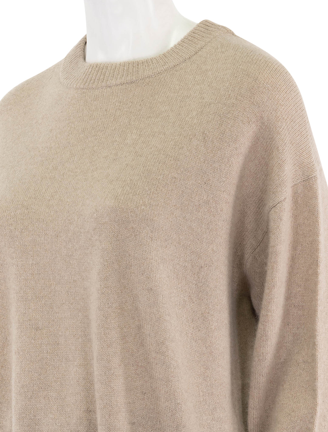 serrano cashmere crew in stone