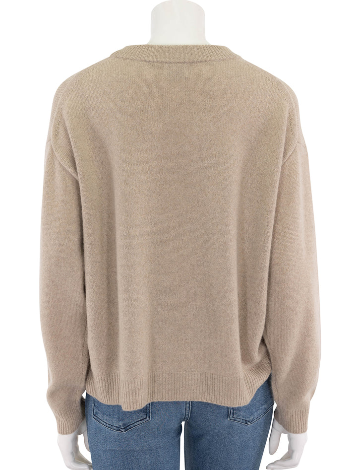 serrano cashmere crew in stone